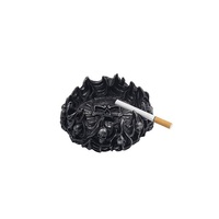 Meilleure vente Cendrier personnalisé style squelette gothique pour cigarettes Moulage d'aluminium de haute qualité