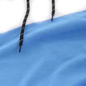 Sudadera con capucha de estilo minimalista para hombre Sudadera con capucha de moda de calle de color sólido liso con dobladillos y mangas acanalados - Product Image 6