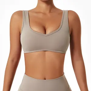 Sujetador deportivo personalizado para mujer, pieza de levantamiento, gimnasio, Fitness, ropa activa, sujetador sin costuras - Product Image 3