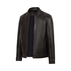 Chaqueta de piel auténtica para hombre, proveedor mayorista con logotipo personalizado y diseño OEM - Product Image 4