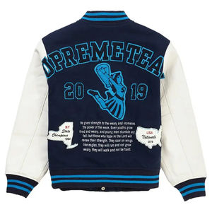 Unisex Winter Sporty Slim Fit Stand Collar Breathable Varsity Jacket Premium Quality Embroidered Logo ODM Service - Product Image 3