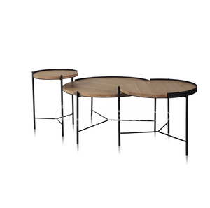 El más vendido Metal y madera Mesa de café y té Diseño moderno Sala de estar Tamaño personalizado Forma Color Usos en el hogar Hotel - Product Image 6