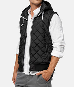 เสื้อแจ็คเก็ตพัฟเฟอร์มีฮู้ดสำหรับผู้ชาย แฟชั่นทันสมัย หนา อุ่น เหมาะสำหรับกิจกรรมกลางแจ้งในฤดูใบไม้ร่วงและฤดูหนาว กันน้ำ บุด้วยขนเป็ด - Product Image 6