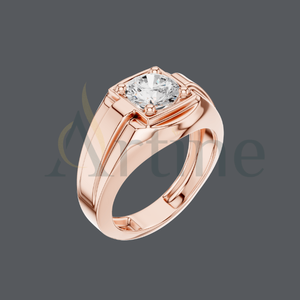 Gents Braces 14K Natural <b>Crystal</b> <b>Ring</b> with Adjustable Band - Product Image 1