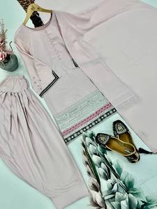 Traje paquistaní más vendido para mujer Eid Ramzan Special Salwar Kameez Dhoti Style Pant Readymade traje tradicional para mujer - Product Image 2