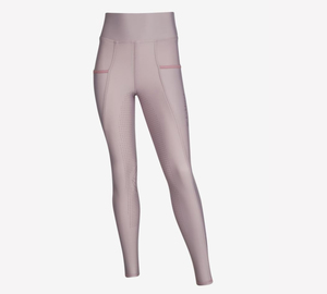 Collants d'équitation pour dames Leggings taille haute en tissu léger et durable à séchage rapide avec design de siège en silicone à vendre - Product Image 3