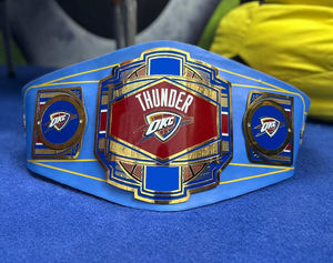 Ceinture de championnat de lutte poids lourd de qualité supérieure personnalisée 4mm d'épaisseur en cuir véritable souple avant Logo Position Arts martiaux porter - Product Image 1