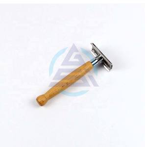 Maquinilla de Afeitar de Seguridad de Doble Filo con Mango de Madera y 10 Cuchillas, Maquinilla de Afeitar de Doble Filo para Hombre - Product Image 1
