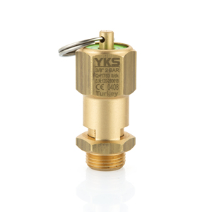 วาล์วนิรภัยทองเหลืองแบบปิดผนึกขนาด 3/8 นิ้ว 2 บาร์ ได้รับการรับรองมาตรฐาน CE - วาล์วระบายแรงดันแบบปิดผนึก - วัสดุทองเหลือง - Product Image 1