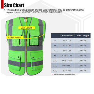 Gilet de sécurité haute visibilité respirant imperméable à séchage rapide polyester/nylon vêtements de travail avec caractéristiques réfléchissantes - Product Image 5