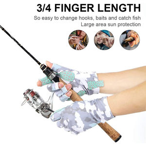2026 Best Selling Custom <b>Fishing</b> <b>Gloves</b> Manufacturer Women's Sun Protection Fingerless <b>Fishing</b> <b>Gloves</b> Breathable - Product Image 3