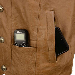 Chaleco de Cuero Personalizado con Diseño a Medida para Hombre, Chaleco de Cuero de Moda Hecho en Pakistán - Product Image 6