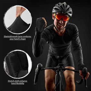 2025 Custom Premium All-Weather Half-Finger Cycling Gloves Non-Slip Microfiber Leather Gloves For Sports Cycling - Product Image 4