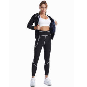 2025 mujeres Shapewear Sauna traje pérdida de peso adelgazamiento chaqueta deportiva pantalones para quemar grasa ropa de gimnasio - Product Image 2