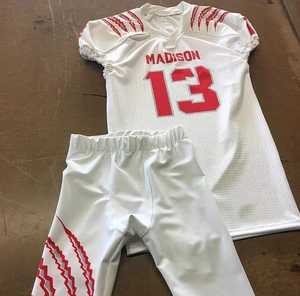 Uniforme de fútbol americano juvenil, Jersey de diseño personalizado, sudaderas con capucha, uniformes de fútbol 7v7, pantalones cortos de bolsa de lona - Product Image 3