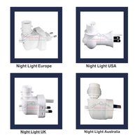 Lampe de sel rose de l'Himalaya sculptée à la main, rotative à 360°, avec prise, qualité supérieure, certifiée ISO, style Feng Shui, pour mur ou table