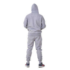 ชุดวอร์มมีฮู้ดสำหรับผู้ชายกางเกงผ้าฟลีซผ้าฝ้ายคอตตอนพิมพ์ลายพัฟชุดวอร์มจ๊อกกิ้งใส่วิ่งโลโก้ออกแบบได้ตามต้องการ - Product Image 6