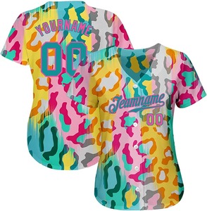 <b>Baseball</b> & Softball Jersey Quick Dry Breathable V-neck Custom Wholesale Sublimated Plain Jersey for Men with Custom Colors Sizes - Product Image 5