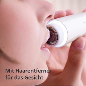 Afeitadora Rotativa Inalámbrica para Uso en Seco y Húmedo, Resistente al Agua IPX7, Depiladora Facial con 5 Accesorios, Cabezales de Repuesto Lavables - Product Image 3