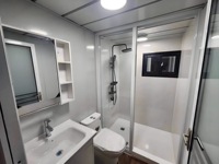 Maison conteneur modulaire pliable et extensible de 20 pieds, facile à installer, avec panneaux sandwich respirants, garantie 5 ans (pour bureaux/centres commerciaux)
