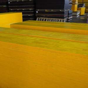 Contreplaqué de coffrage jaune à 3 couches, contreplaqué de coffrage jaune imperméable, panneau de coffrage triplé - Product Image 2