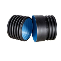 Tuyau PE moulé lisse haute pression, non toxique, flexible, à double paroi ondulée en HDPE pour le drainage des systèmes d'égouts municipaux