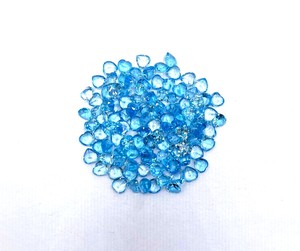 5mm naturel suisse bleu topaze sculpté coeur coupe pierres précieuses en vrac topaze calibré perles de pierre à facettes pour la fabrication de pendentif de bijoux - Product Image 4