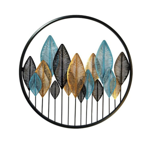 Art mural en métal de qualité supérieure, finition dorée, sculpture circulaire, décoration contemporaine pour la maison, pièce d'accent décorative pour le salon, le bureau - Product Image 4