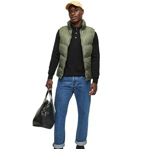 Chaquetas sin Mangas para Hombre, Diseño de Cuello Liso, Dos Bolsillos, Invierno, Alta Calidad, Venta al Por Mayor, Personalizables OEM - Product Image 2