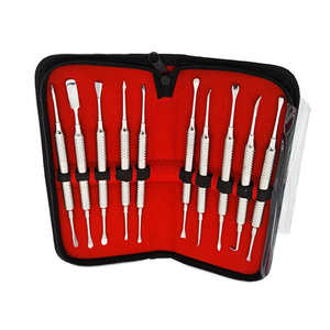 Instrumental Quirúrgico para Cirugía Dental, Separador Perióstico, Juego de 10 Piezas, Instrumento para Levantar la Flap de Implantes, Instrumental Quirúrgico Periodontal - Product Image 6