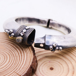 Traditional Handmade Openable <b>Bracelet</b> <b>Silver</b> Kada 925 Sterling <b>Silver</b> Bangle Jewelry for Wholesale - Product Image 5