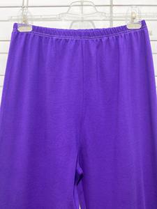 2023 Custom Logo High Waist 100% Cotton Breathable Anti-Bacterial <b>Knitted</b> Fitness Yoga <b>Leggings</b> Multi-Color Women's Casual Use - Product Image 2