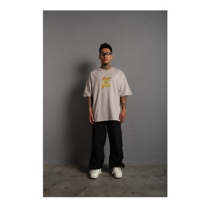 Ropa informal de gran tamaño para hombre Camisetas de talla grande de punto 100% algodón Ecológico Transpirable - Product Image 4