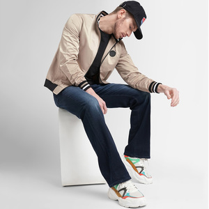 Chaqueta Bomber de Color Sólido de Corte Clásico Premium para Hombre, Capucha Extraíble de Peso Medio, Acolchada, Cremallera Completa, Cuello Alto, Lana Activa Unisex - Product Image 4