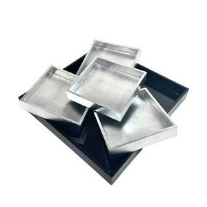 Bandeja de lata redonda antideslizante al por mayor para barra Rohs, característica de impresión, Material de grabado, origen, forma brillante, producto de tamaño FDA - Product Image 2