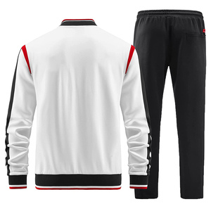 Sweat à capuche personnalisé pour homme, fermeture éclair intégrale, en poly, veste pour homme, fermeture éclair, style rayé, cordon de serrage, survêtement personnalisé - Product Image 2