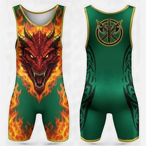 Nuevo Diseño de Singlet de Lucha Libre Personalizado al Mejor Precio, Diseño sin Tirantes, Cierre a Presión, Material Transpirable de Poliéster y Elastano, en Blanco para - Product Image 1