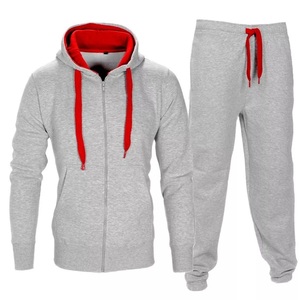 Wholesale Custom Men's <b>Christmas</b> <b>Hoodie</b> Tracksuit High Quality Fleece Zipper Jogging Set Breathable Logo Printed - Product Image 4
