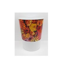 Vase à fleurs en métal de conception classique et émail de décalcomanie de jardinière fini pour la maison et le pot de fleur décoratif extérieur fait à la main personnalisé - Product Image 3