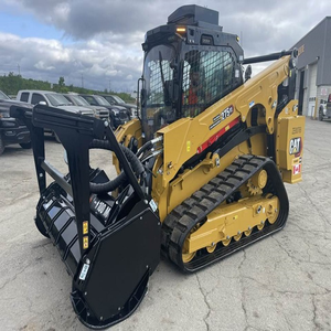 Chargeuse compacte sur chenilles Cat 275 XE avec attache de broyeur forestier, machine de construction compacte haute performance pour travaux lourds - Product Image 3