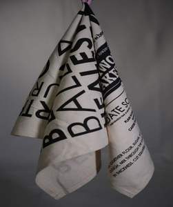 Eco-friendly Disposable 100% Cotton Square Floral Pattern Quick-Dry Hypoallergenic Tea <b>Towel</b> Set <b>Kitchen</b> Use Custom <b>Hand</b> Wash - Product Image 5