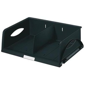 Bandeja para Cartas Extra Ancha de Poliestireno Leitz Sorty, Color Negro, en Tamaños DIN A4 Horizontal y DIN C4 Horizontal - Product Image 1