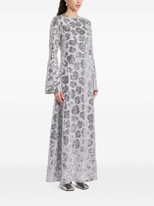 ชุดราตรีซาตินประดับเลื่อมแบบสแตติกที่สวยงามพร้อมแขนเต็มและภาพเงาทรงเอสำหรับงานพรอม - Product Image 5