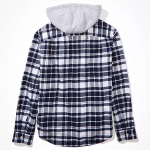 Camisetas de franela pesada personalizadas para hombre, camisetas de manga larga de color sólido, franelas transpirables de talla grande para primavera - Product Image 3