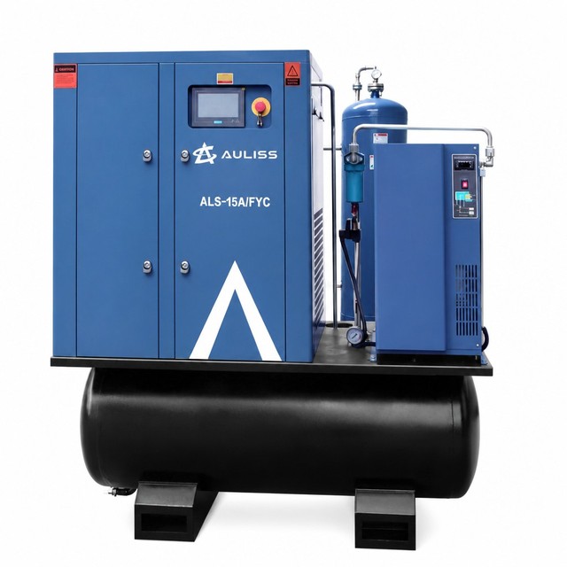 Industrial 500L Head 55-295KW Silent Rotary Screw Air Compressor Stationary with CE Certified Motor Oil-less Lubrication Air End