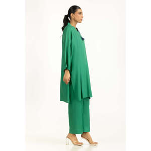 Conjunto Coordinado IUSTTS-1191 de Lino Árabe Bordado para Primavera/Verano con Blusa de Manga Tres Cuartos - Product Image 2