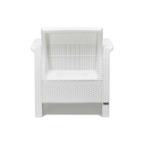 Đòi hỏi hàng đầu GOA một chỗ ngồi sofa vải với đệm màu trắng sữa và màu xám làm bằng nhựa - Product Image 3