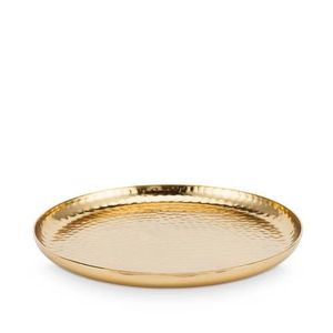 Metal Round Brass Storage Tray Decorative <b>Plates</b> Accept Custom Gold <b>Brushed</b> Brass Decorations Home Decor Luxury - Product Image 2