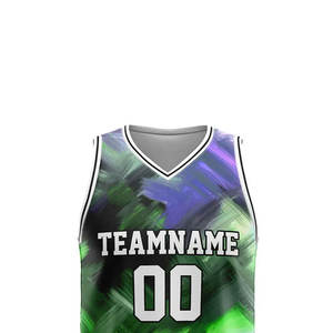 Camiseta de Baloncesto Personalizada al por Mayor, Diseño de Cuello en V, Camiseta de Baloncesto de Alta Calidad - Product Image 4