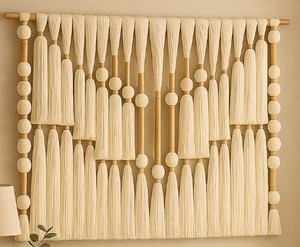 Décoration Murale Macramé Sphérique Tressée Minimaliste Moderne – Œuvre d'Art Murale en Forme de Bulle pour la Maison – Cadeau de Luxe - Product Image 1